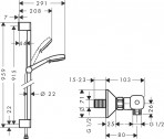 Crometta 100 Vario dušas sistēma 0.90 m 2