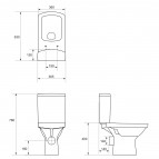 WC kompakts EASY 011 3/6 (izvads sienā) bez vāka 2