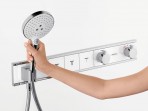 RainSelect-4 termostats dušai,balts/hroms 8
