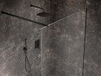 FL 090.01CR iebūvejamais dušas jaucējkrāna komplekts, Black