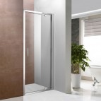 Dušas durvis Napoli 80x195 stikls 6mm Easy Clean, hromēts