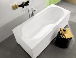 Oberon SOLO vanna 170x75 cm ar kājām, balta Quaryl® 5