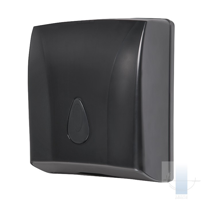 Papīra dvieļu turētājs, melna ABS plastmasa 1
