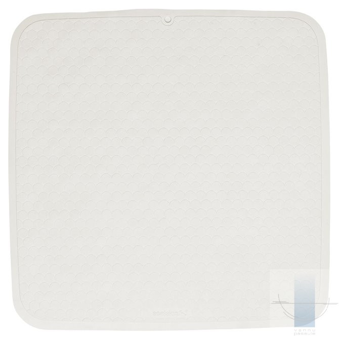 Rubelle pretslīdošais paklājs, 52x52 cm, gumija, balts 1