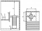 Elektriskā krāsns Harvia Cilindro E 9 kW, 400V 2