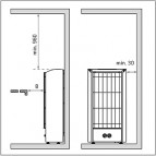 Электронная печь Harvia Figaro E 9 kW, 400V 2