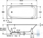 Ifo Caribia vanna BK 170x70 cm 2