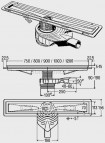 Dušas traps Basic bez restes 1200mm 2