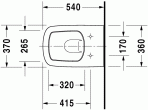 Durastyle Rimles подвесной унитаз + SC крышкa 8