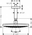 Raindance Select S 240 2jet dušas galva ar turēt. 5