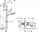 Crometta 100 Vario  Душевой набор 0.90 2