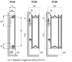 PURMO Hygiene sānu radiatori 500x400 mm 10 tips 2