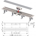 APZ9 - 750 сливной трап для душа Alcaplast 6