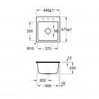 Subway 45 xs flat virtuves izlietne  2