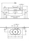 Тумба под раковину Legato 1000x550x500 мм LED 2