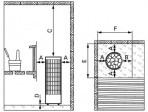 Elektriskā krāsns Harvia Cilindro EE 9 kW, 400V 2