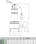 Насос FEKA VS 1000 T-NA без поплавка 1.4KW 400V  2