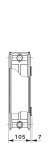 Vogel&Noot sānu radiators 900x1120mm 22 tips	 3