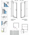 Fuenta dušas durvis DWJ 130 cm 2