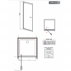 Twist двери душа DWJ 80 cm 6