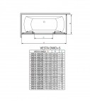 Vesta Шторки для ванны DW+S 140x70 3