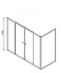 Vesta Шторки для ванны DW+S 170x75 3