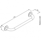 Faneco rokturis 575 mm 2