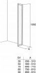 IFÖ SOLID FIKSĒTA DUŠAS SIENA SV VK 80cm 2