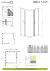 Premium Plus C+2S  90x90 душевая кабина 2