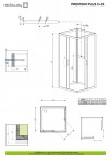 Premium Plus C+2S  90x90 душевая кабина 3