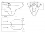 Nova Pro унитаз Rimfree, white 2