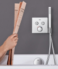 Grohtherm SmartControl termostats ar vienu režīmu, moon white 5
