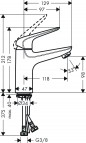 Novus 100 izlietnes maisītājs LowFlow 3.5 l/min 3