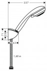 Dušas galva Crometta 85 Vario ar vadu 1,60 m 2