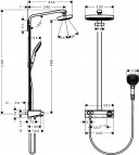 Raindance Select E Душевой набор EcoSmart 9 l/min 2