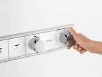 RainSelect-4 termostats dušai,balts/hroms 2