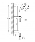 Grohe Eurosmart Cosmo M vannas komplekts 6