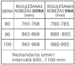 EMA Душевая стенка 90 2