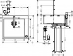 Virtuves izlietne ar jaucējkrānu C71-F450-06 ST  2