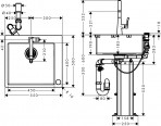 Virtuves izlietne ar jaucējkrānu C71-F450-01 ST 4