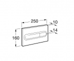 Roca In-Wall PL1 Dual flush spiedpoga, balta 2