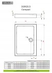 Doros D Compact душевой поддон 100x80 см 2