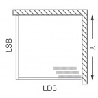 LSB/850 душевая стенка 3