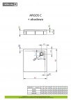 Argos C душевой поддон с панелью 90x90 см 3