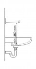 Electra Смеситель для умывальника,3 V, 225mm 3