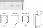 Pivot PDOP1-80 dušas durvis, melns 2