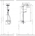 Crometta S240 1jet Showerpipe душевая система, + В подарок JBL Go 2  8