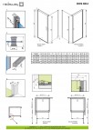 Душевая кабина Eos KDJ 80x80 см, правая 12