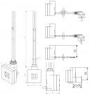 Regulējams sildelements KTX2+Split Class 1, 300 W, hroms 6