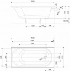 Opal plus ванна 150x70 см 2